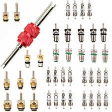 56 Pcs Air Conditioning Valve Core Kit, R12 R134A AC System core Tool