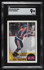 1987-88 O-Pee-Chee Esa Tikkanen #7 SGC 9 MINT 7a2