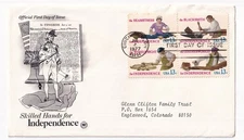 STAMP US SCOTT 1720a "Skilled Hands For Independence" 13 CENT 1977 FDC - A