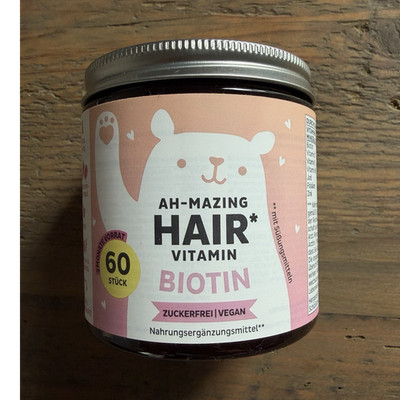 bears with benefits AH-MAZING Hair Biotin 5.000 µg 60 Stk. zuckerfrei vegan
