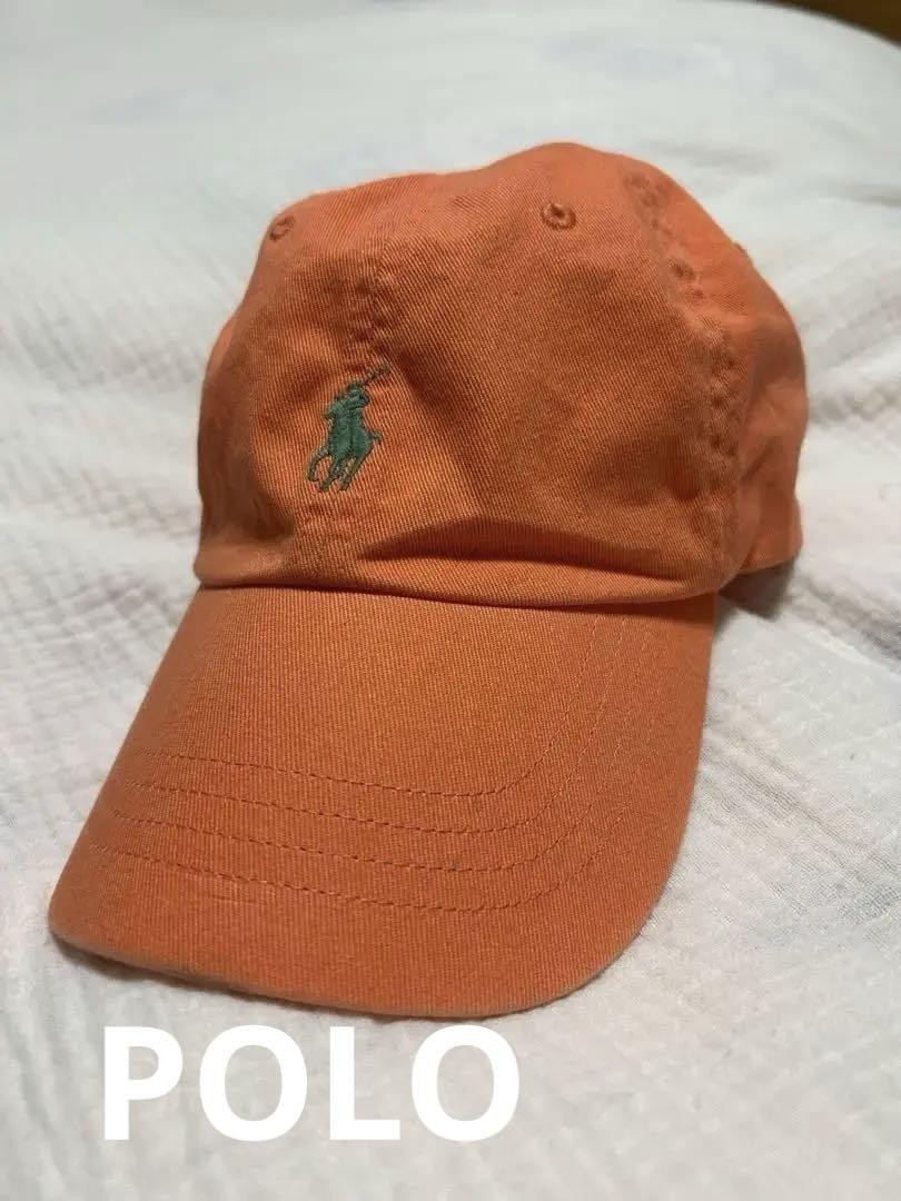 POLO Ralph Lauren Berretto Colore Arancione Logo Pony Ricamo