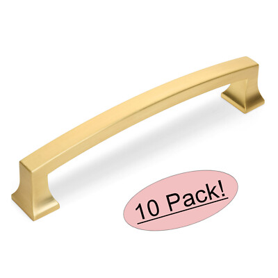 *10 Pack* Cosmas Cabinet Hardware Brushed Gold Handle Pull #755-128BG