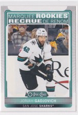 2021-22 O-PEE-CHEE MARQUEE ROOKIES INSERT JONAH GADJOVICH #640 SAN JOSE SHARKS