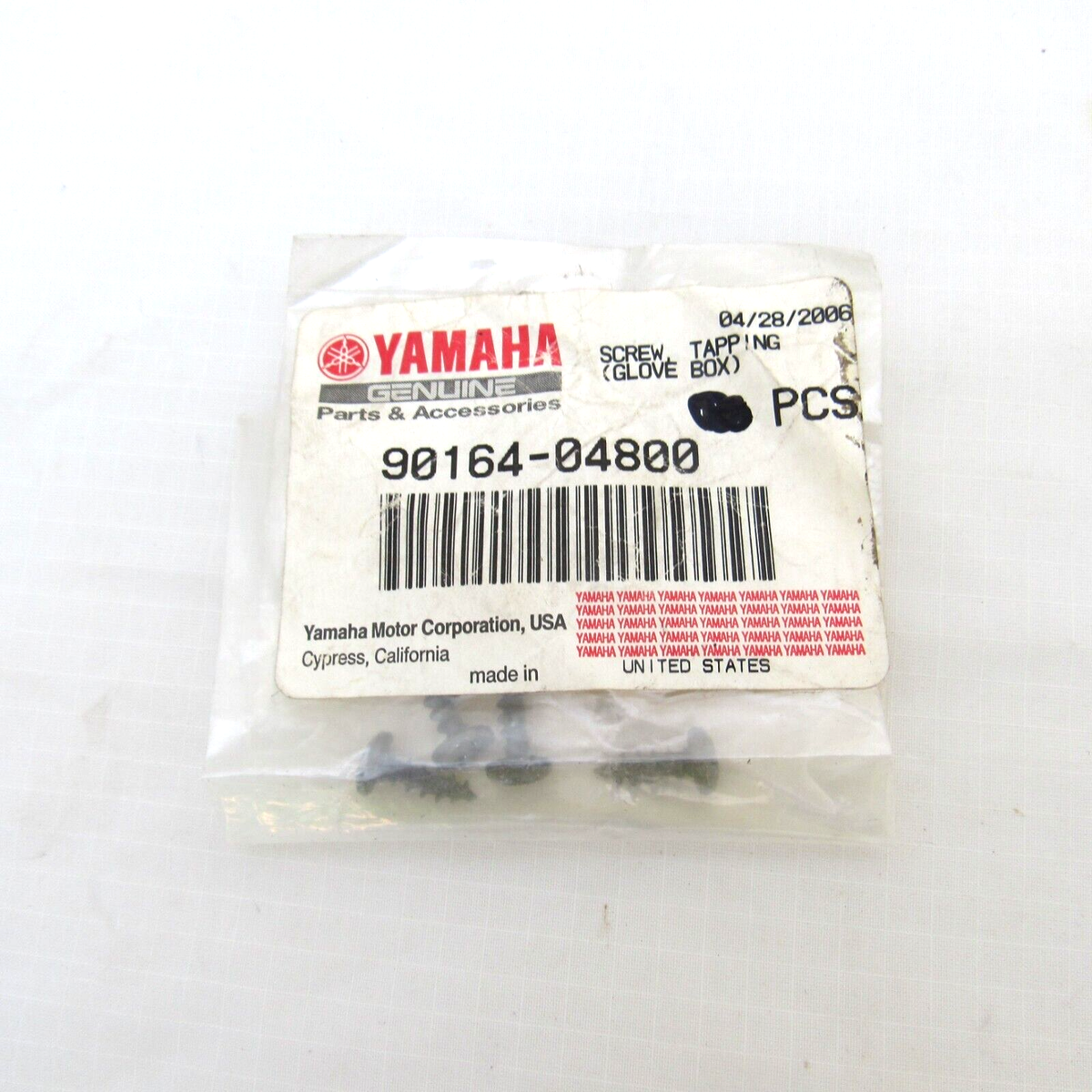 Re.inc ！ Yamaha OEM Tapping Screws 90164-04800-00 Set of 4 | eBay