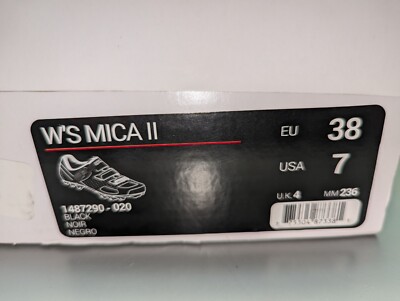 Chaussures Vélo Femme Louis Garneau Mica II Noir - Taille 36 EU (6 US) Neuves