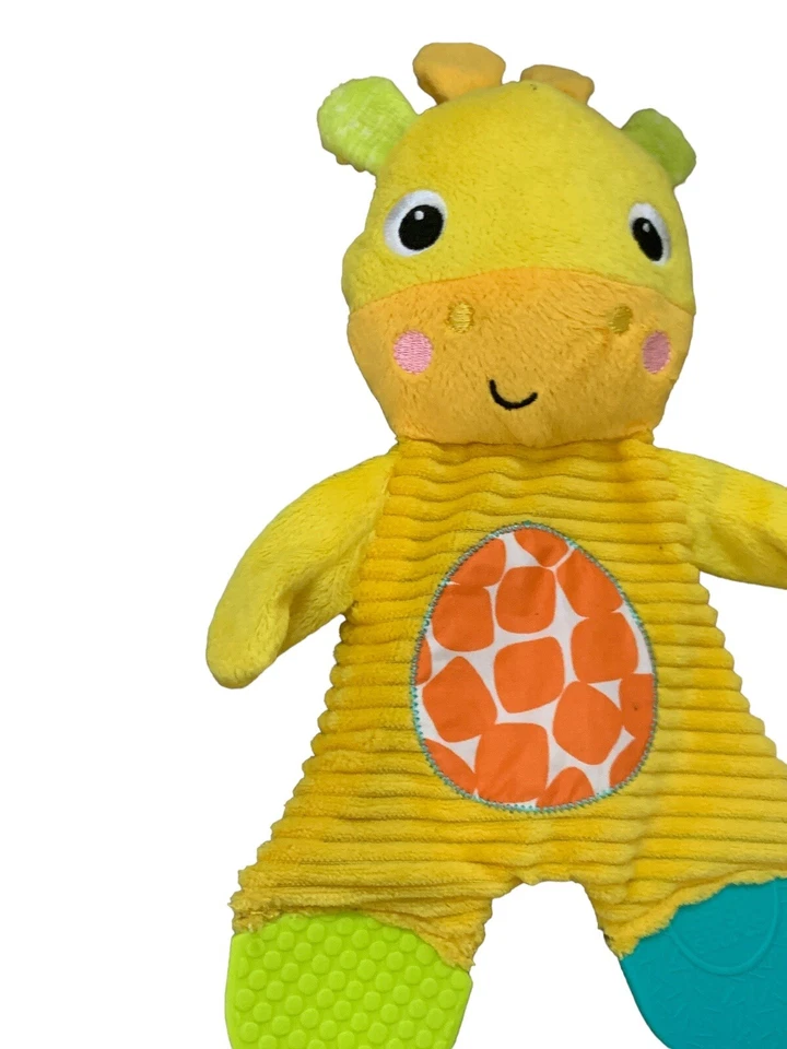 Bright Starts Snuggle Teether Plush Baby Toy Giraffe Lovey Security Bright Color - Image 4 of 4