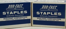 2 Boxes Of Duo-Fast Staples 10,000 USA Made 1/4"  508-D (Total 20,000 Staples)