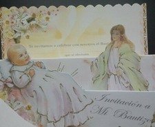 20 Invitaciones de,A Mi Bautizo(Spanish BaptismChristening invitations)Favors