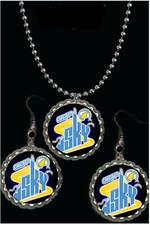 Chicago Sky WNBA Womens Basketball earrings & necklace set great gift
