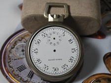 Vintage 1944 WWII ELGIN TIMER 16s 15J Stop Pocket Watch -- For Repair /Parts