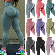 Women Push Up Yoga Pants Leggings High Waist Anti-Cellulite Tik Tok Gym Trousers