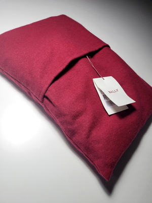 NWT*BALLY*Blanket/ Pillow case/Sleeping Mask SET*Rare*Wool 