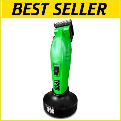 XO Premium Brushless Hair Clipper in Slime Green - Professional Barber Use