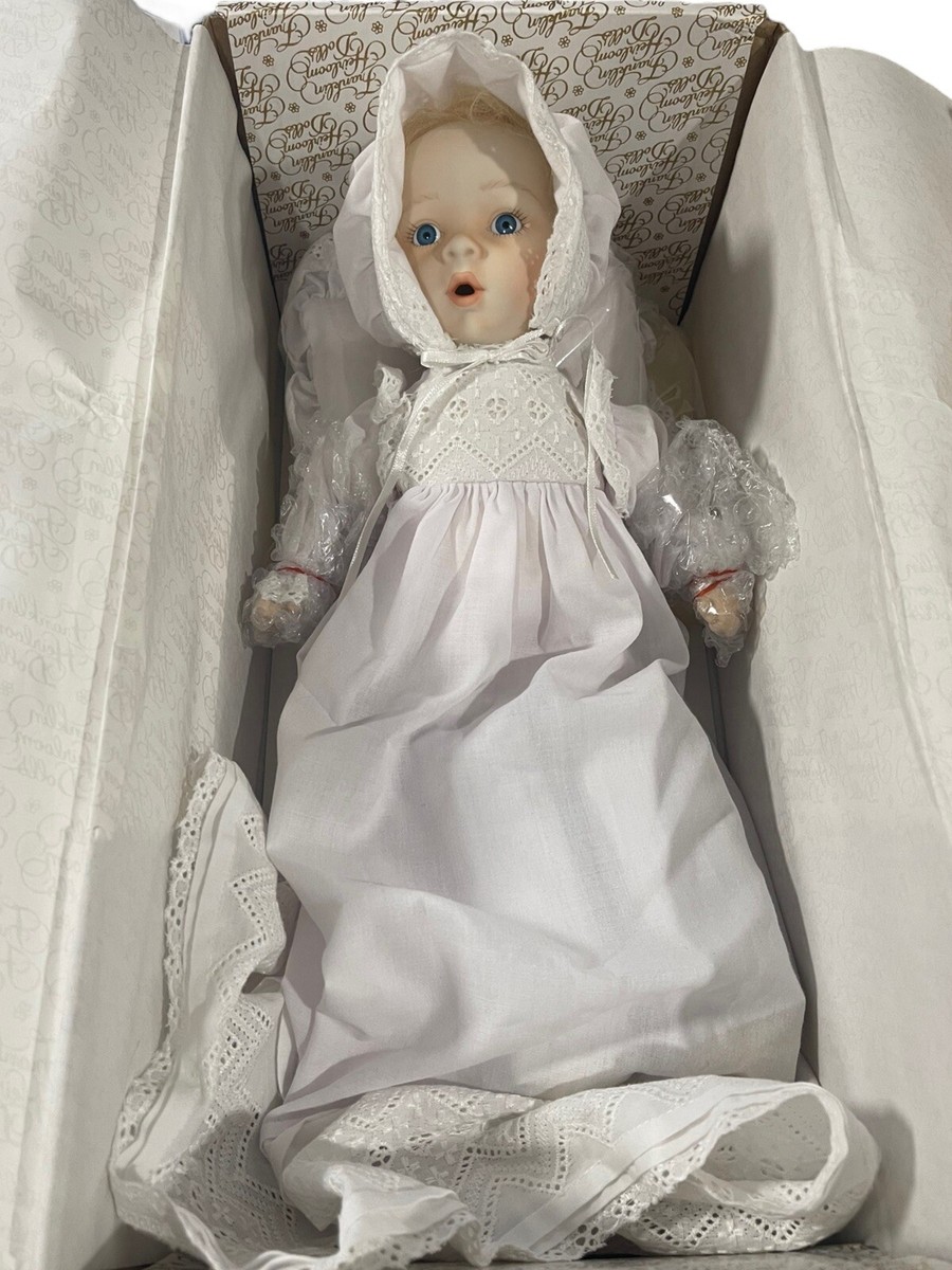 Porcelain Doll By Franklin Heirloom Sarah Blue Eye Baby
