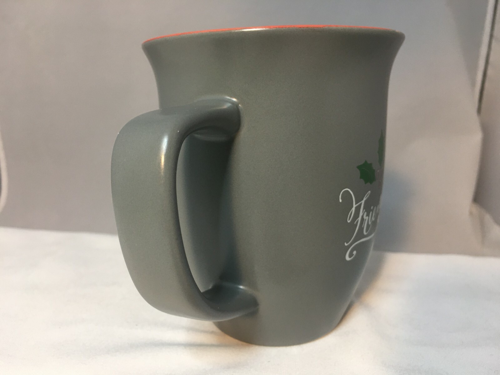 ABBEY GIFT COFFEE MUG FRIENDSHIP FRIEND LOVES ALWAYS PROBERBS 17:17 PORCELAIN A+