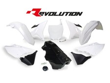 RTECH YAMAHA YZ 125 Plastics Kit White-Black 2002-2021