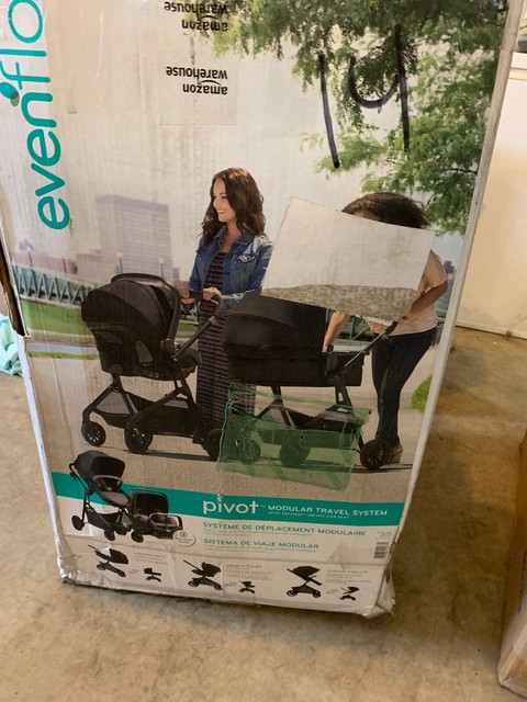 evenflo pivot travel system with safemax infant car seat