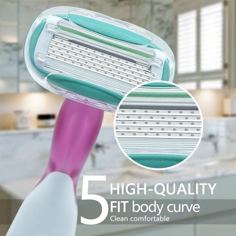 Maquinillas de afeitar BIC Soleil Sensitive para mujer tira de humedad para un afeitado más suave 5 hojas Foto 2 de 4
