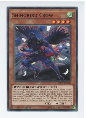 Yugioh Schienbeinvogel Krähe MP17-DE188 1. Auflage Common x3