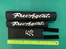 Free agent black Bmx pad padset