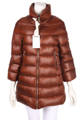 ANNIE P Down Jacket Zipper I 44 = D 38 brown NEW#1761