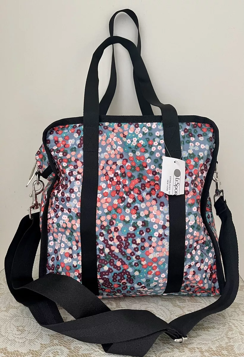 NWT LeSportsac gabrielle box tote botanical waterfall purse bag satchel