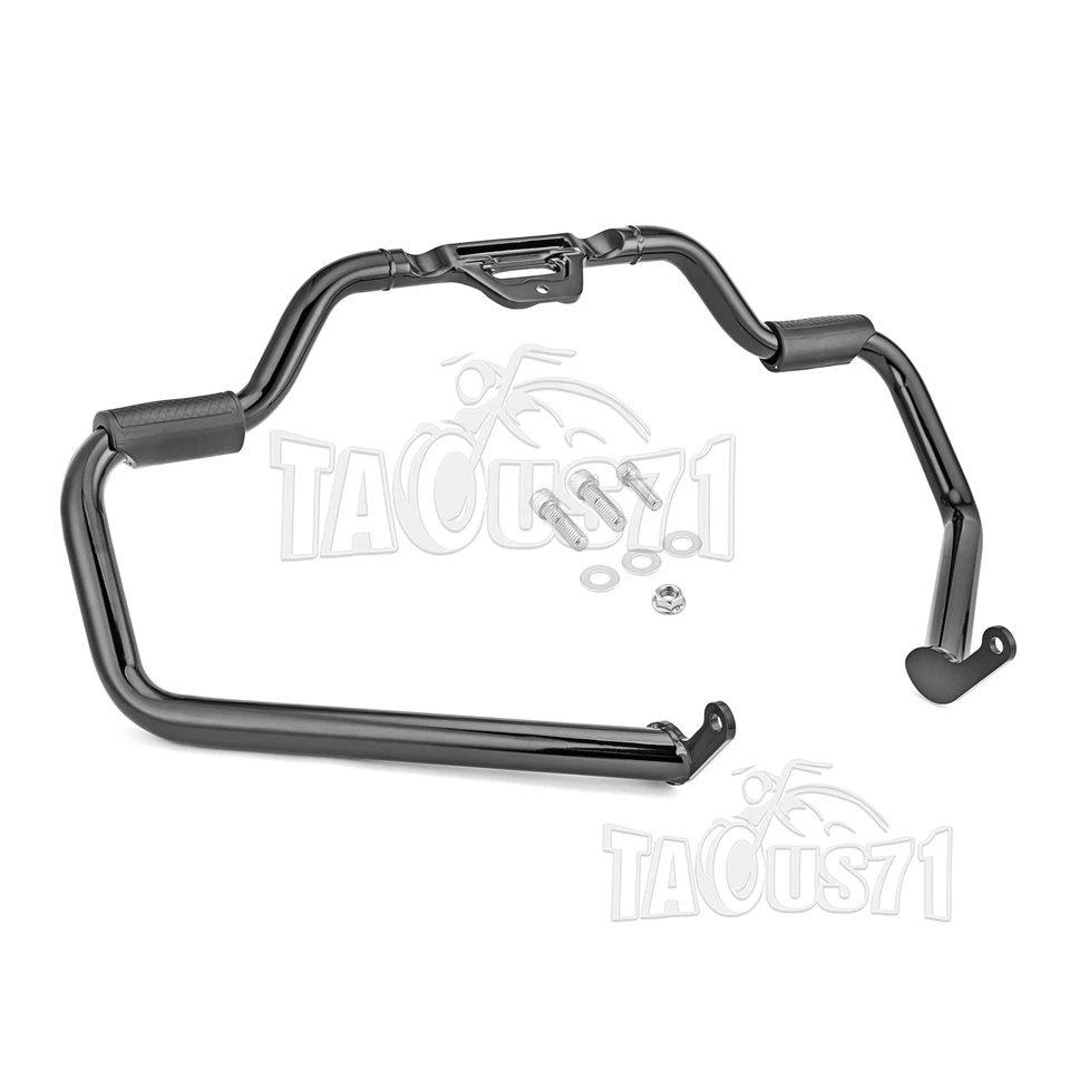 Front + Rear Engine Guard Crash Bar For Harley Heritage Classic FLHC flhcs 18-UP - Image 2 of 4