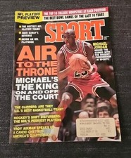 Sport Magazine JANUARY 1991 - Michael Jordan, Air to the Throne, See Rip Pics
