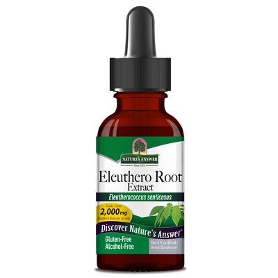 Nature's Answer Eleuthero Wurzelextrakt 2.000mg 60ml Immunität Gesundheit Unterstützung