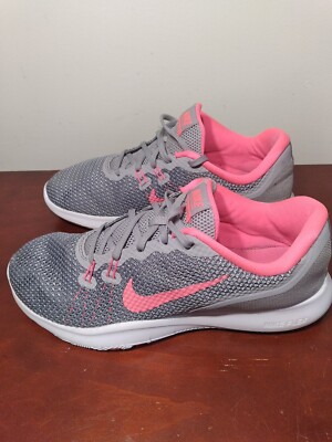 Nike Womens Flex Trainer 7 898479-006 Gray Running Shoes Sneakers Size 8