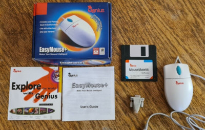 GENIUS EASY MOUSE PLUS - FÜR PC & KOMPATIBEL SEHR GUTER ZUSTAND! SELTENE MAUS VERPACKT