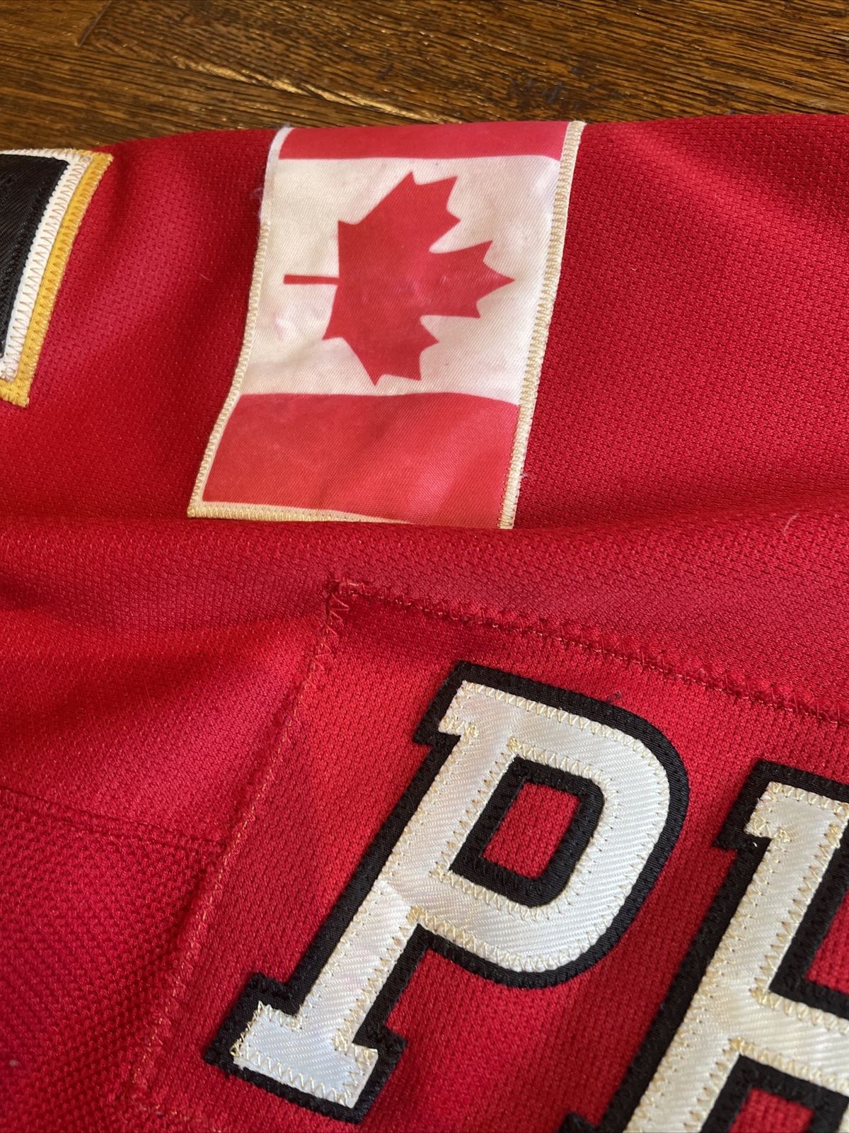 Dion Phaneuf Calgary Flames CCM Jersey Size 50 NHL Fight Strap eBay