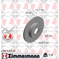 2X Zimmermann Bremsscheibe 430.1487.20