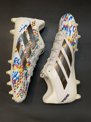 Adidas Freak Carbon Low Football Cleats White Black Glitter Size 16 New in Box Adidas Freak Carbon Low Football Cleats White Black Glitter  main image 4