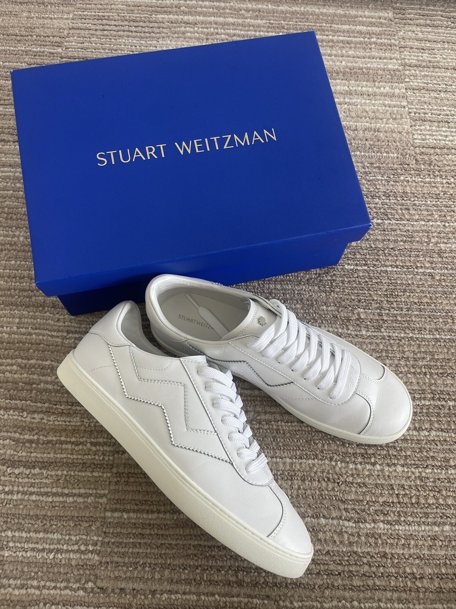 Leather Sneakers Stuart Weitzman White Sneakers Stuart Weitzman