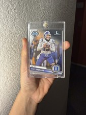 Riley Leonard 1st Rookie RC 2023 Bowman Chrome University Card #6 Duke/Colts