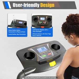Treadmill électrique Portable Walking Pad pour les personnes âgées Tread mill vitesse réglable
