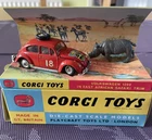 Vintage Corgi Toys Volkswagen 1200 in East Africa Safari No 256 Boxed VGC