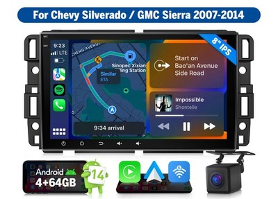 For Chevy Silverado 8''Android 14 HeadUnit Car Radio Apple CarPlay GPS Navigation