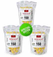450 EFFICIENT Cigarette Filters Bulk Economy Pack Block, Filter Out Tar
