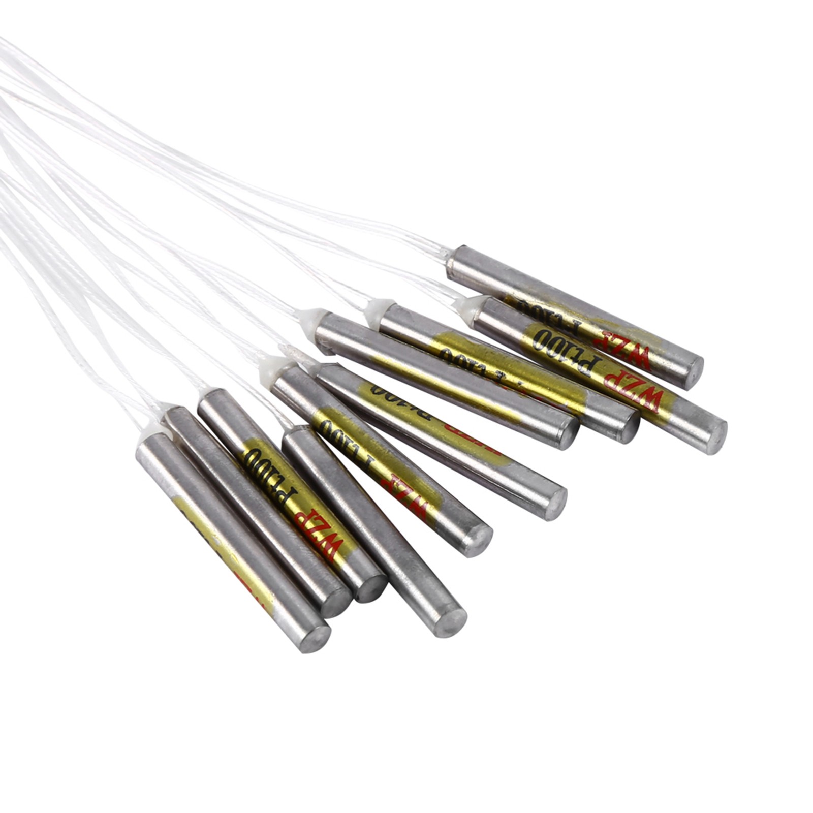 10pcs PT100 Waterproof Sensor Probe For Temperature Controller Xat.