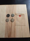 4 Silver Dimes, 3 Rosey,1 Barber Dime