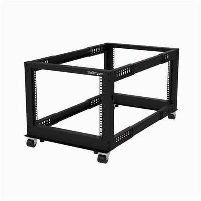 StarTech.com 4-Posten 8 HE mobiles Open Frame Server-Rack vier Pfosten 19 Zoll Netzwerk-Rack