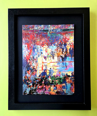 LeRoy Neiman ''Boxing at Madison Square Garden '' Signed  Pop Art Print Framed W