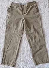 Columbia Men's AM8431 ROC Lander Utility Pants Khaki Tan Cotton 36x32