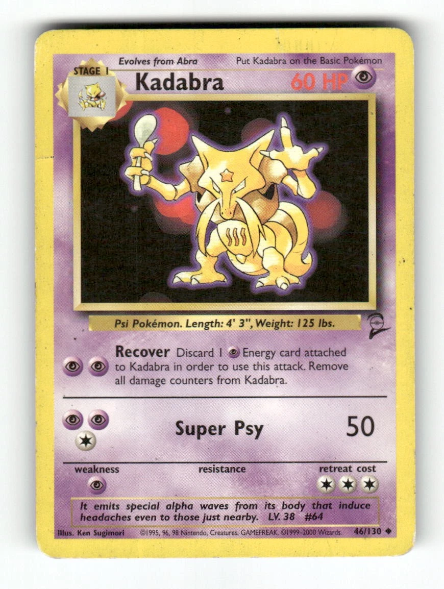 Kadabra 046/130 Base Set 2 for sale | eBay