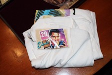 Vintage 1992 Elvis Presley Stamp USPS T-Shirt Postcard XL Made In USA WHITE NWT
