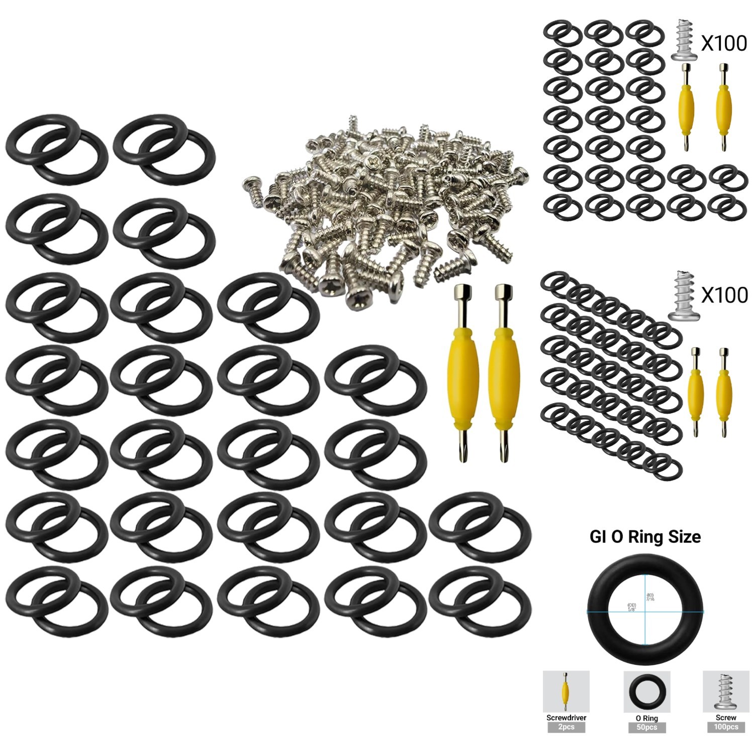 Repair Kit O-rings Screws Spanners Vintage Toy Fix