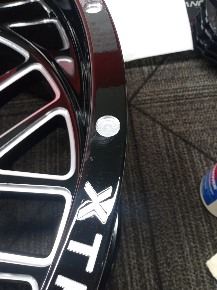 Blemished Single 22x12 Black Milled Wheel Xtreme Force XF10 6x5.5 6x135 -51 — 第 2/4 张图片