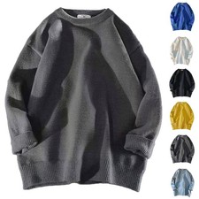 Sweater Weather Staple Lightweight Loose Fitting Men's Knitwear Styles
